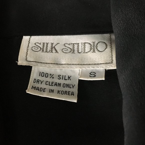 Silk Studio Black Silk Blouse - Picture 4 of 6